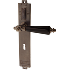 Zimmertürgarnitur Träjensee in Messing, antik