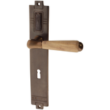 Zimmertürgarnitur Romilda in Messing, antik