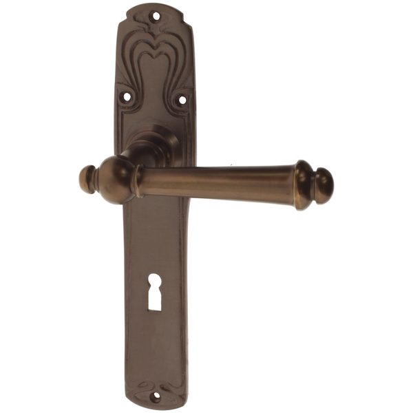 Zimmertürgarnitur Giswil in Messing, antik