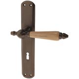 Zimmertürgarnitur Guisep in Messing, antik