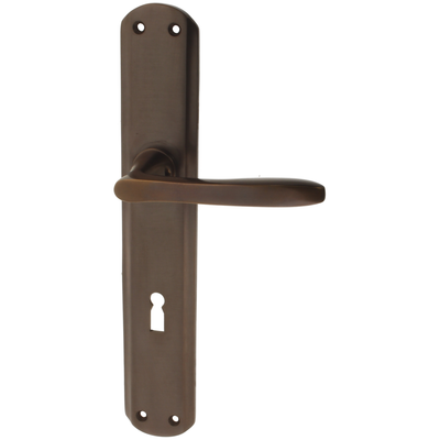 Zimmertürgarnitur Corrodi in Messing, antik