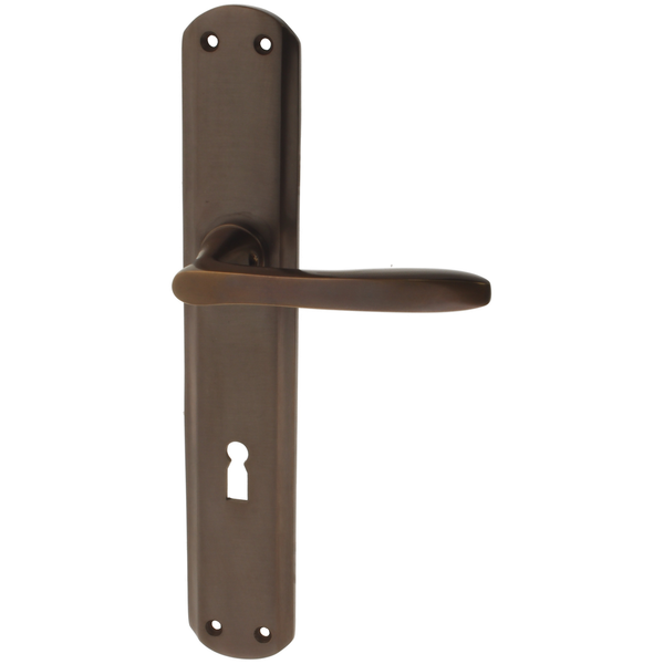 Zimmertürgarnitur Corrodi in Messing, antik