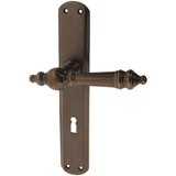 Zimmertürgarnitur Gardi in Messing, antik