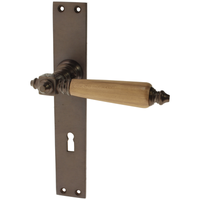 Zimmertürgarnitur Raimeux in Messing, antik