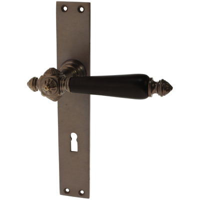 Zimmertürgarnitur Inglin in Messing, antik