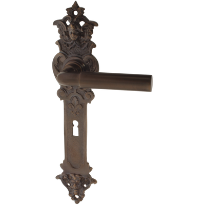 Zimmertürgarnitur Bodensee in Messing, antik