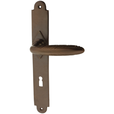 Zimmertürgarnitur Bollinger in Messing, antik