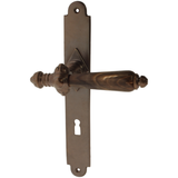 Zimmertürgarnitur Muttsee in Messing, antik