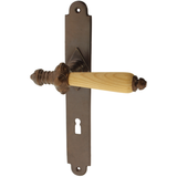 Zimmertürgarnitur Muttsee in Messing, antik