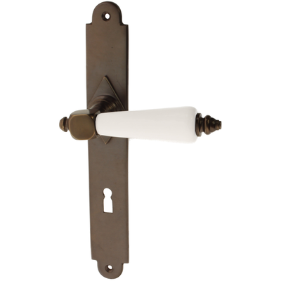 Zimmertürgarnitur Wildnispark Zürich in Messing, antik