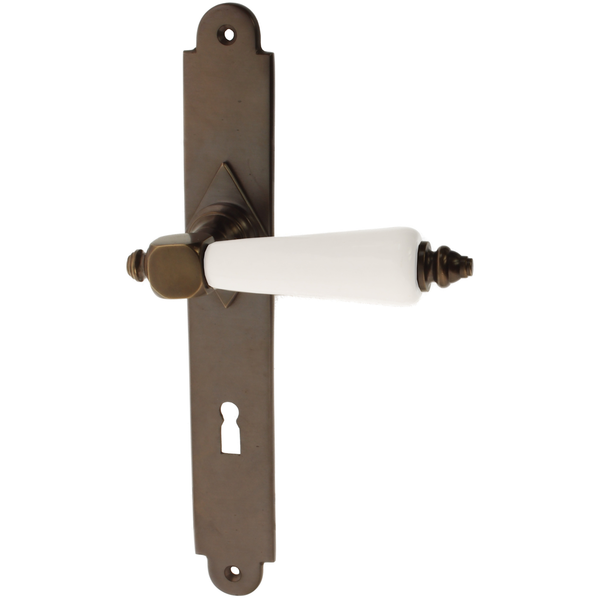 Zimmertürgarnitur Wildnispark Zürich in Messing, antik