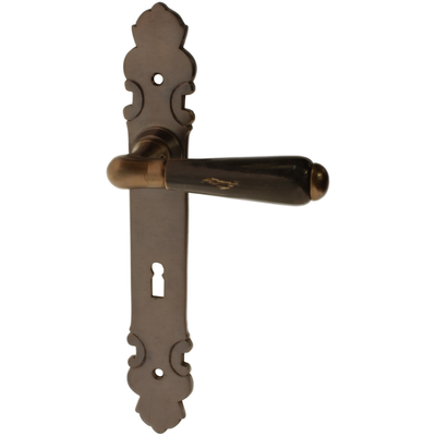 Zimmertürgarnitur Ferpecle in Messing, antik