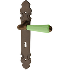 Zimmertürgarnitur Ferpecle in Messing, antik