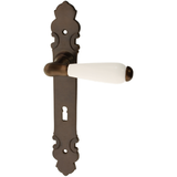 Zimmertürgarnitur Ferpecle in Messing, antik