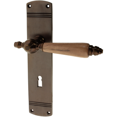 Zimmertürgarnitur Wiriehore in Messing, antik