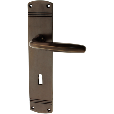 Zimmertürgarnitur Bettlach in Messing, antik