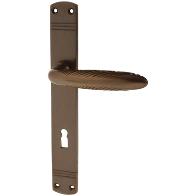 Zimmertürgarnitur Rheinwaldhorn in Messing, antik