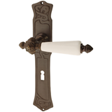 Zimmertürgarnitur Corsica in Messing, antik