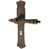 Zimmertürgarnitur Zwettl in Messing, antik