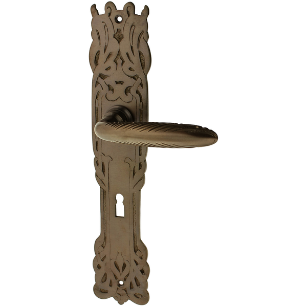 Zimmertürgarnitur Zinalrothorn in Messing, antik