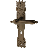 Zimmertürgarnitur Tour Saint-Martin in Messing, antik