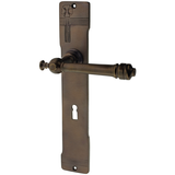 Zimmertürgarnitur Vorderglärnisch in Messing, antik