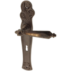 Zimmertürgarnitur Büsingen in Messing, antik