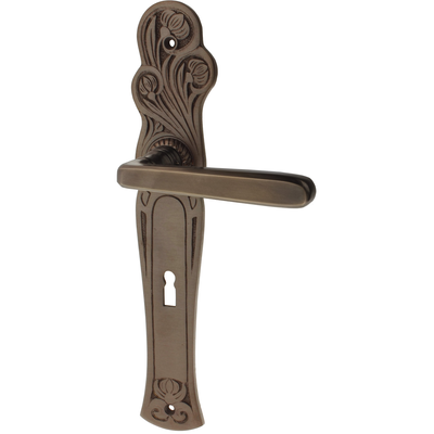 Zimmertürgarnitur Bellavista in Messing, antik