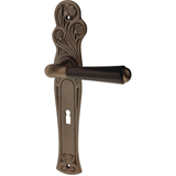 Zimmertürgarnitur Crassier in Messing, antik