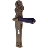 Zimmertürgarnitur Crassier in Messing, antik