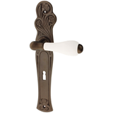 Zimmertürgarnitur Crassier in Messing, antik