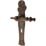 Zimmertürgarnitur Gwächtenhorn in Messing, antik