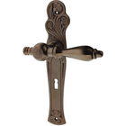 Zimmertürgarnitur Stans in Messing, antik