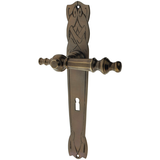 Zimmertürgarnitur Bedano in Messing, antik