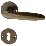 Zimmertürgarnitur Ringgenberg in Messing, antik