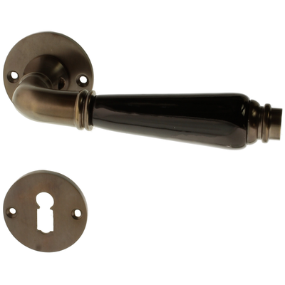 Türbeschlag dunkel patiniert - konische Form