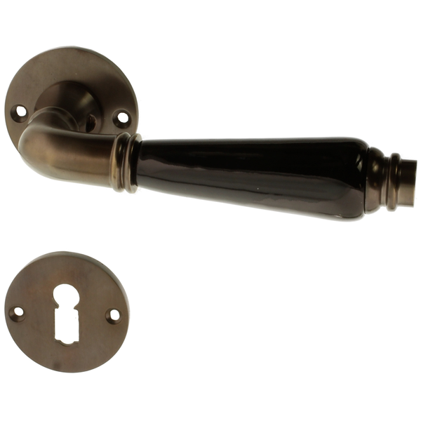 Türbeschlag dunkel patiniert - konische Form