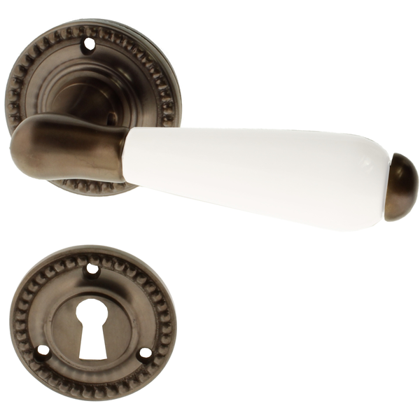 Türbeschlag Gründerzeit aus Messing | zeitloses Design, braun