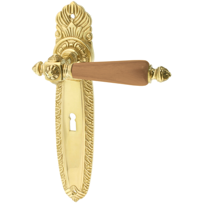 Zimmertürgarnitur Hallauweiher B Zimmertürgarnitur Hallauweiher in Messing, poliert