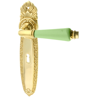 Zimmertürgarnitur Tschingelfirn B Zimmertürgarnitur Tschingelfirn in Messing, poliert