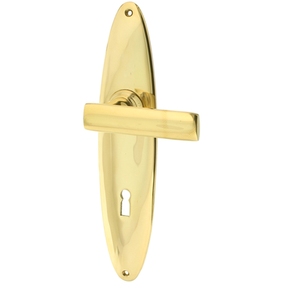 Zimmertürgarnitur Wolfhard B Zimmertürgarnitur Wolfhard in Messing, poliert