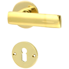 Zimmertürbeschlag aus Messing - Bauhaus Stil - geometrische Form