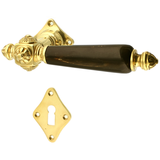 Jugendstil Zimmertürbeschlag aus Messing - konische Form