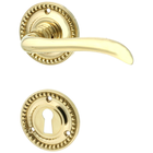 Zimmertürbeschlag Gründerzeit poliert | zeitloses Design in gold