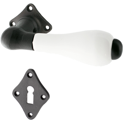 Zimmertürbeschlag aus Gusseisen - Jugendstil - zeitloses Design | authentisch