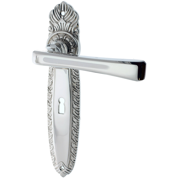 Zimmertürgarnitur Albrik hochglanz vernickelt