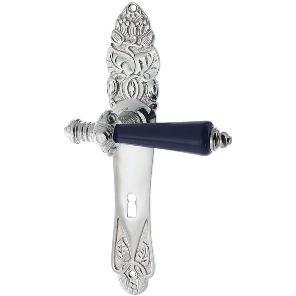 Zimmertürgarnitur Heiterwanger See hochglanz vernickelt