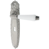 Zimmertürgarnitur Tschingelfirn matt vernickelt