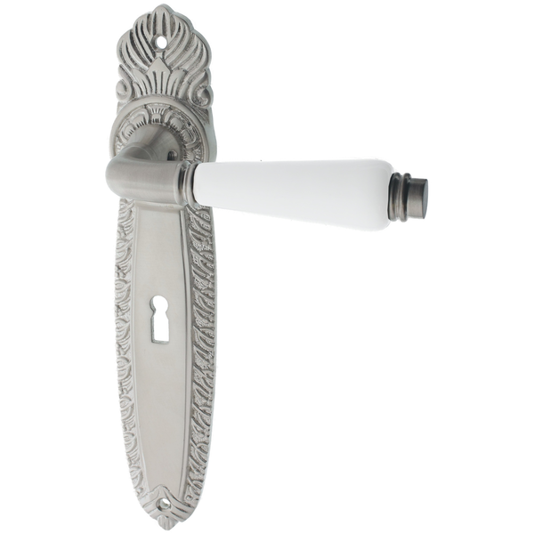 Zimmertürgarnitur Tschingelfirn matt vernickelt