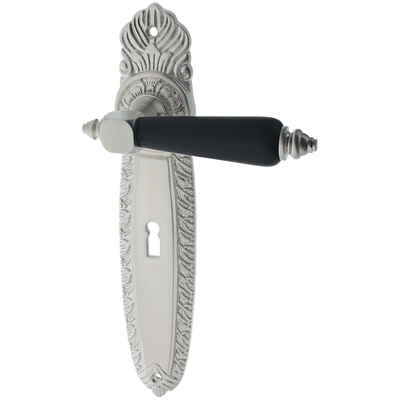 Zimmertürgarnitur Walrad matt vernickelt